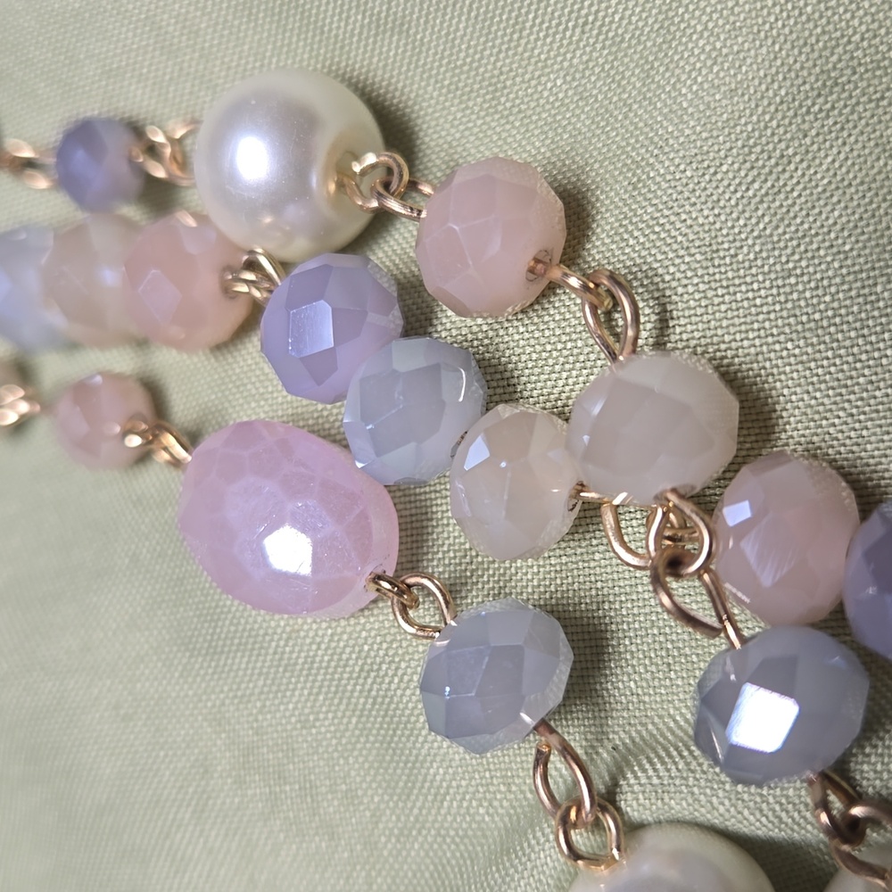 Studio S Multi-tiered Faceted Bead Necklace & Earring Set NWT - Picture 4 of 7